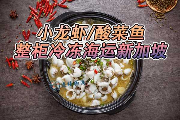 酸菜鱼预制菜冷冻海运新加坡