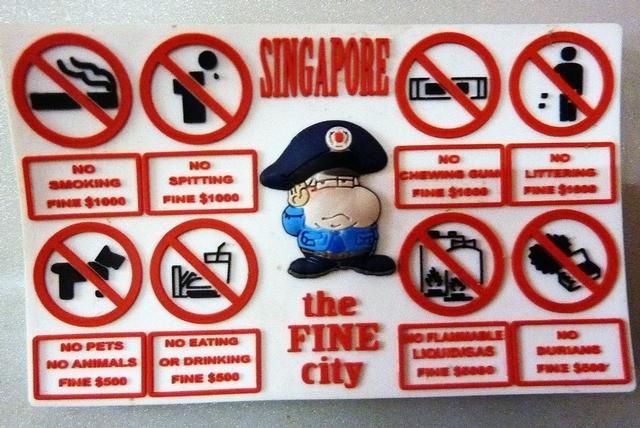 新加坡，美好的罚款之都？