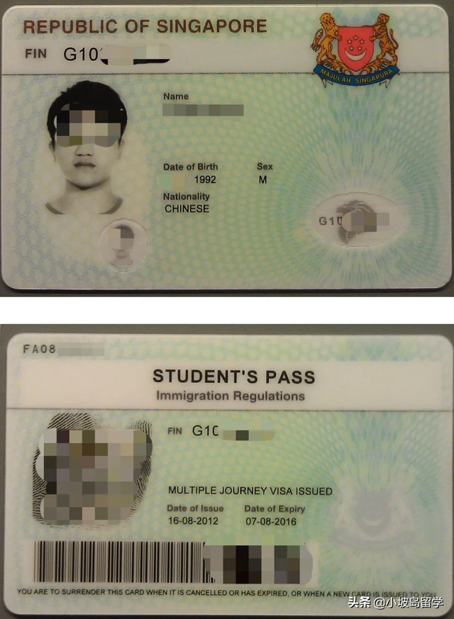 在新加坡,主要都有哪些身份准证?