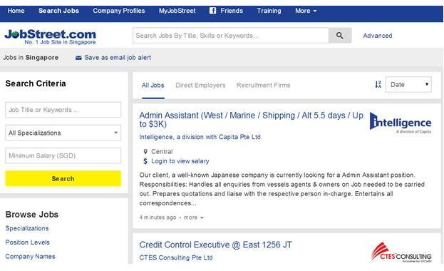 2017新加坡最全招聘网网址~赶紧拿走不谢