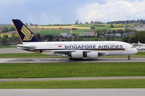 由于亚太地区运力提升 新加坡航空取消北美航线的A380运营