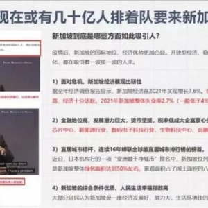 新加坡移民难？来解锁最热门且低门槛的移民方式