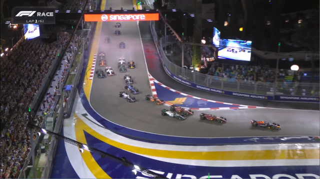 F1新加坡大奖赛正赛：又是雨战！又是街道赛！又是Checo