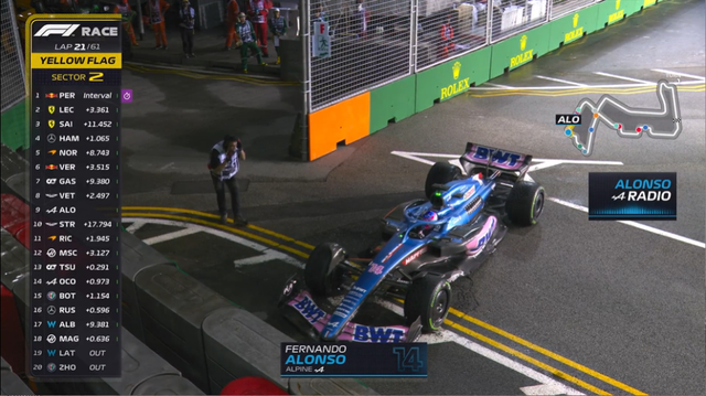 F1新加坡大奖赛正赛：又是雨战！又是街道赛！又是Checo