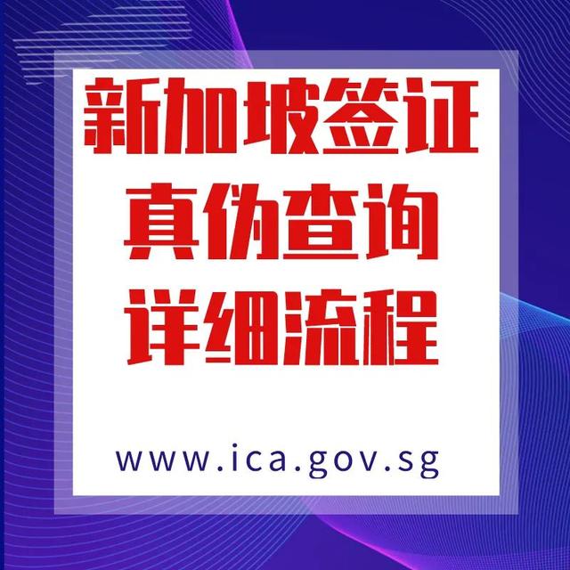 新加坡签证查询，真伪查询，状态查询，详细方法流程！