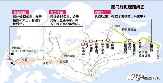 新加坡第8条地铁线规划披露：56公里，全地下，设4站