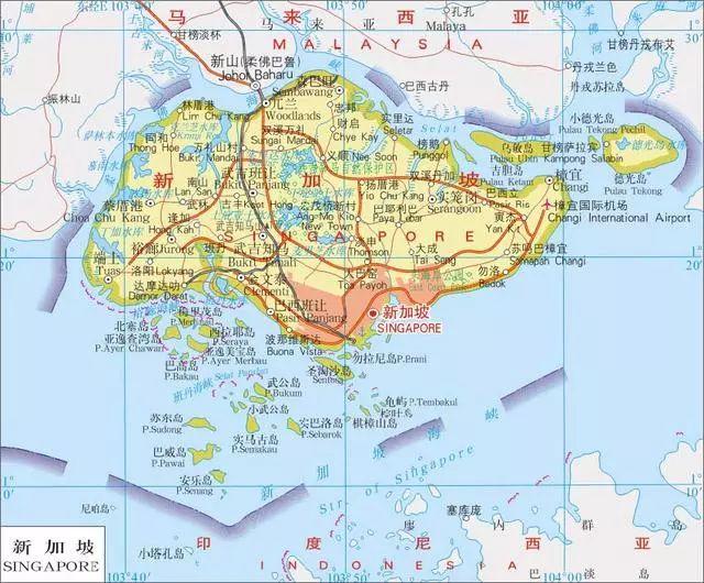 地理地图: 新加坡!