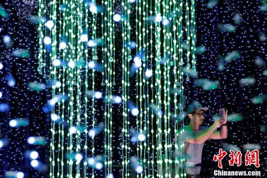 新加坡环球影城大型灯光秀 82万个灯泡创吉尼斯纪录