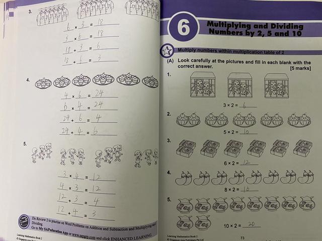新加坡数学练习册，数学英语同步学习！亲测