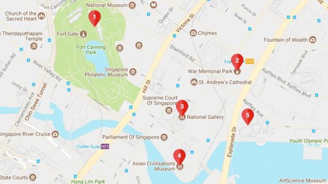 「新加坡」政府大厦跑步路线:艺术、历史、文化之旅