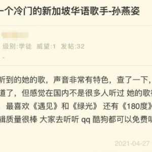 孙燕姿，终于成了“冷门歌手”