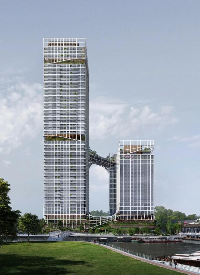 新加坡河沿岸最高建筑——康宁河湾,连接着历史和未来