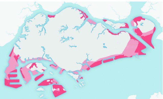 新加坡填海造陆：53年填海140平方公里，扩建了1/4的国土