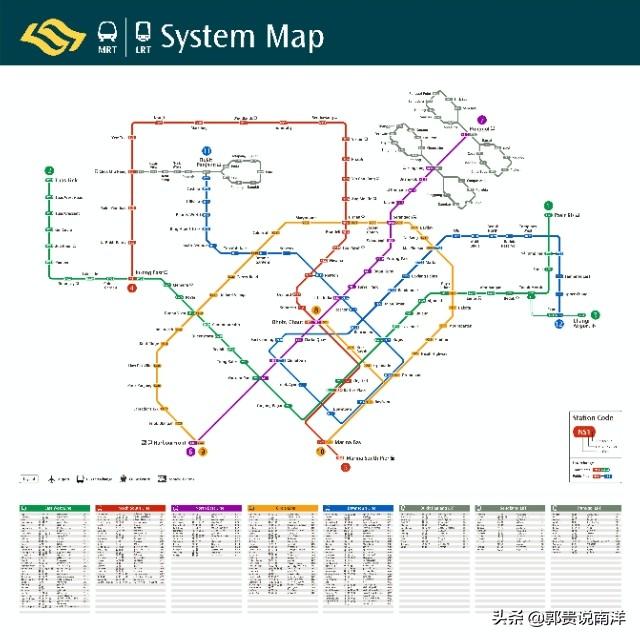 新加坡和马来西亚吉隆坡地铁地图