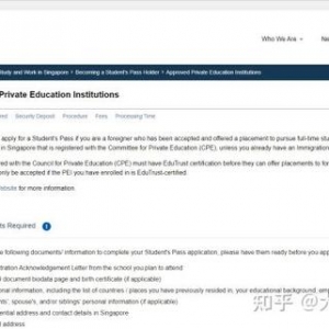 大外新加坡EAIM国际课程资讯 | 新加坡学生签证-申请私立学校的签证