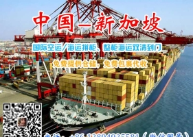 中国正规出口冷冻食品海运拼箱到新加坡门到门运输